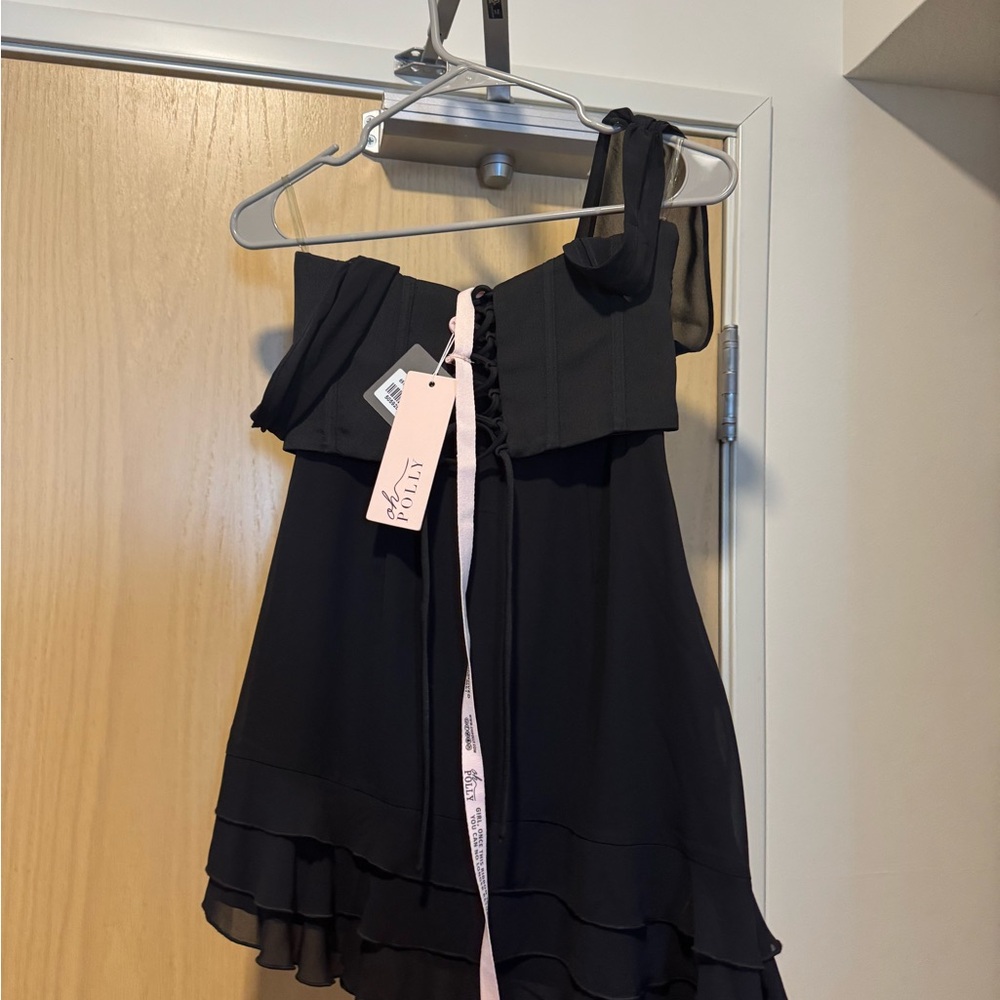 Oh Polly Black Mini Dress